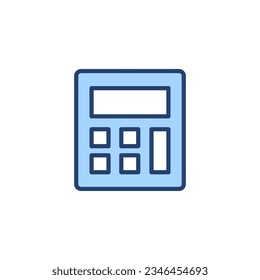 Calculator icon vector. Accounting calculator sign and symbol.