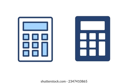 Calculator icon vector. Accounting calculator sign and symbol.
