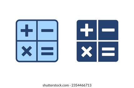 Calculator icon vector. Accounting calculator sign and symbol.