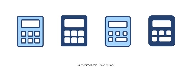 Calculator icon vector. Accounting calculator sign and symbol.