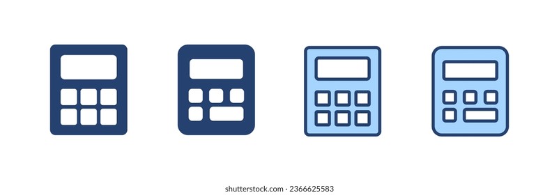 Calculator icon vector. Accounting calculator sign and symbol.