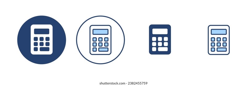 Calculator icon vector. Accounting calculator sign and symbol.