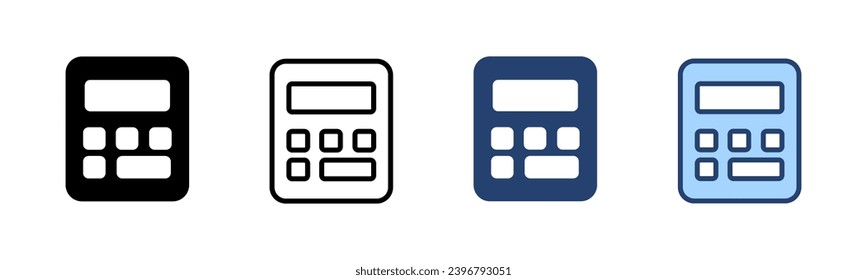 Calculator icon vector. Accounting calculator sign and symbol.