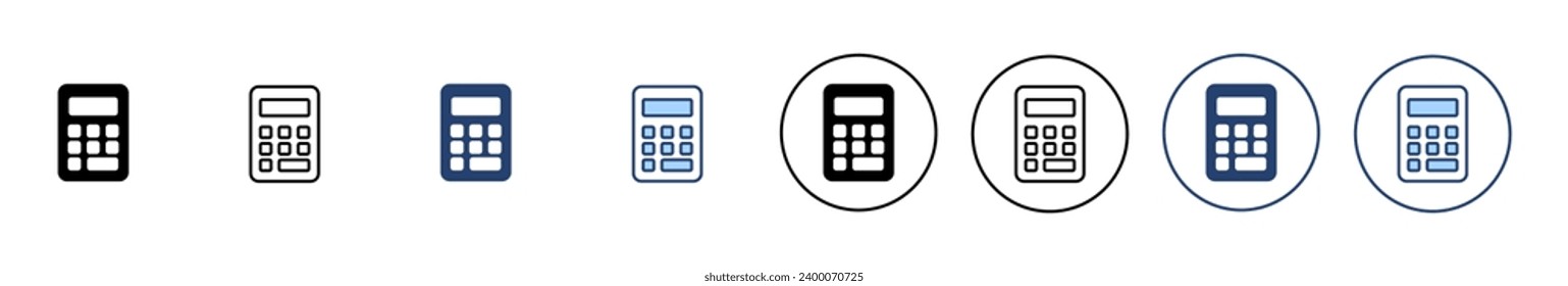 Calculator icon vector. Accounting calculator sign and symbol.