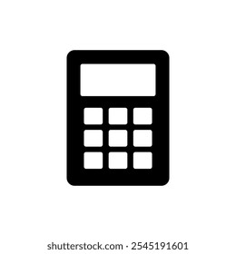 Calculator icon vector. Accounting calculator sign and symbol.