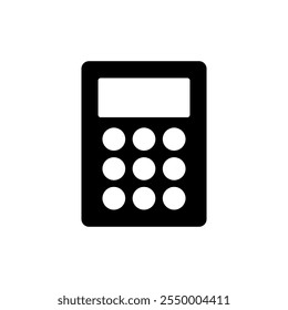 Calculator icon vector. Accounting calculator sign and symbol.