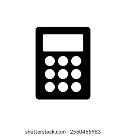 Calculator icon vector. Accounting calculator sign and symbol.