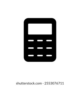 Calculator icon vector. Accounting calculator sign and symbol.