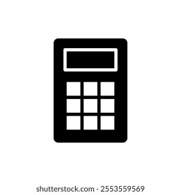 Calculator icon vector. Accounting calculator sign and symbol.