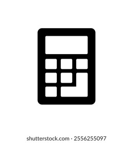 Calculator icon vector. Accounting calculator sign and symbol.