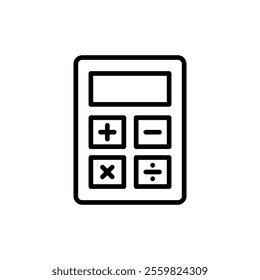 Calculator icon vector. Accounting calculator sign and symbol.