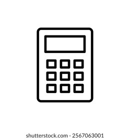 Calculator icon vector. Accounting calculator sign and symbol.