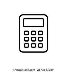 Calculator icon vector. Accounting calculator sign and symbol.