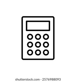 Calculator icon vector. Accounting calculator sign and symbol.