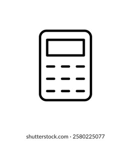 Calculator icon vector. Accounting calculator sign and symbol.