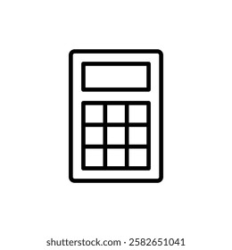 Calculator icon vector. Accounting calculator sign and symbol.