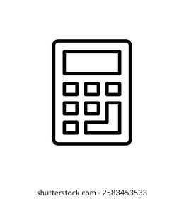 Calculator icon vector. Accounting calculator sign and symbol.