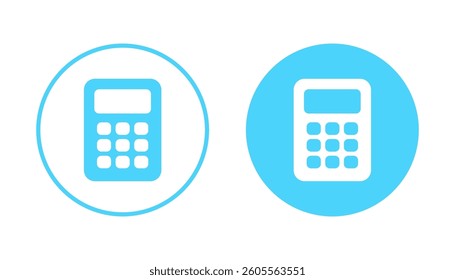Calculator icon vector. Accounting calculator sign and symbol.