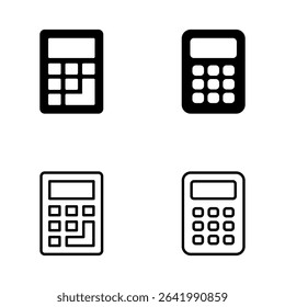 Calculator icon vector. Accounting calculator sign and symbol.