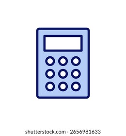 Calculator icon vector. Accounting calculator sign and symbol.