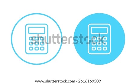 Calculator icon vector. Accounting calculator sign and symbol.