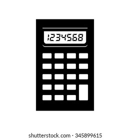 calculator icon vector art eps image sign flat design app