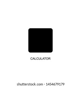 calculator icon vector black design