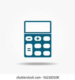 Calculator icon. Vector business illustration.