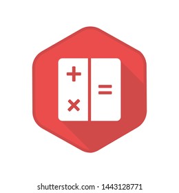 Calculator Icon. Vector Button. Eps