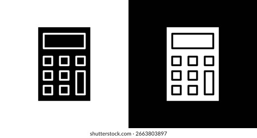 Ícone da calculadora Ilustrações de clipArt vetorial em estilo plano