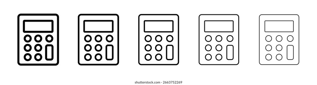 Coleção de vetor de ícone da Calculadora. EPS 10