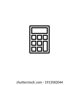 Calculator icon vector for computer, web and mobile app 