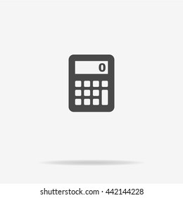 Calculator icon. Vector concept illustration for design.