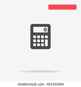 Calculator icon. Vector concept illustration for design.