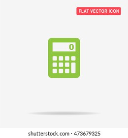 Calculator icon. Vector concept illustration for design.