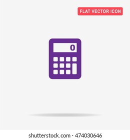 Calculator icon. Vector concept illustration for design.