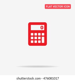 Calculator icon. Vector concept illustration for design.