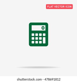 Calculator icon. Vector concept illustration for design.