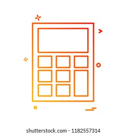 calculator icon vector design 