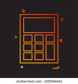 calculator icon vector design 