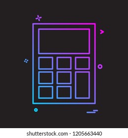 calculator icon vector design 