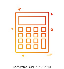 calculator icon vector design