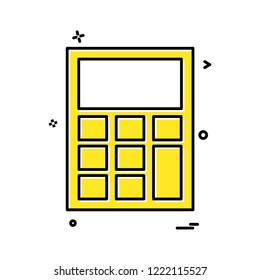 calculator icon vector design 