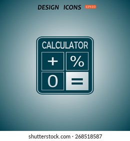 calculator. icon. vector design