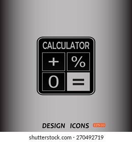 calculator. icon. vector design