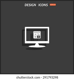 calculator. icon. vector design