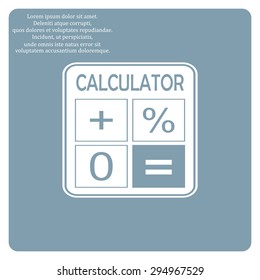 calculator. icon. vector design