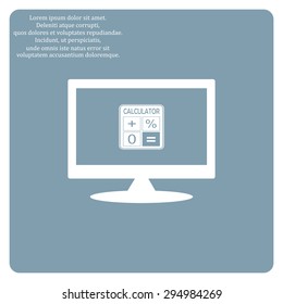 calculator. icon. vector design