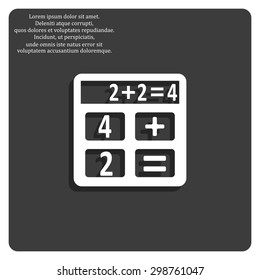 calculator icon. vector design