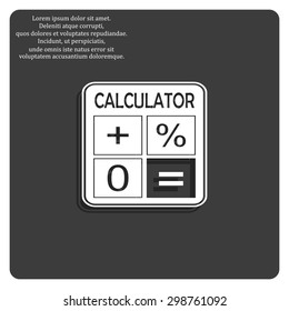 calculator. icon. vector design